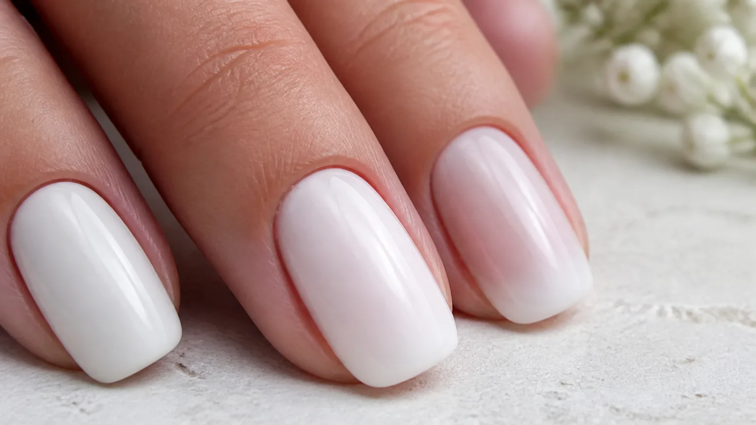 Funny Bunny and Alpine Snow layered nails
