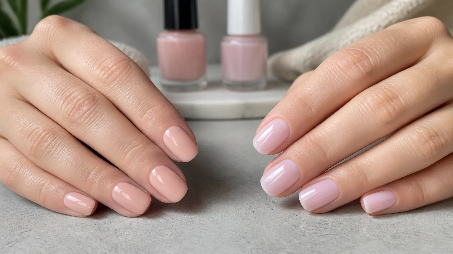 OPI Bubble Bath vs Essie Mademoiselle essie color