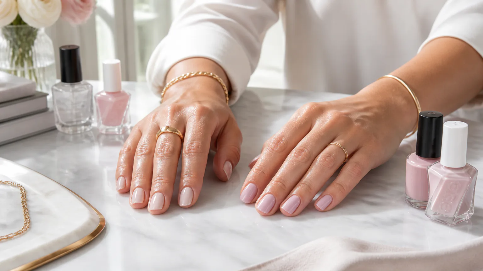 OPI Bubble Bath vs Essie Mademoiselle which better