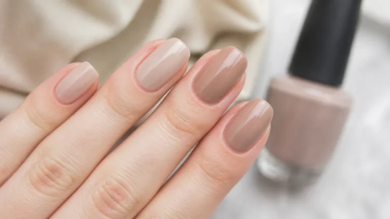 OPI Put It in Neutral glossy nails