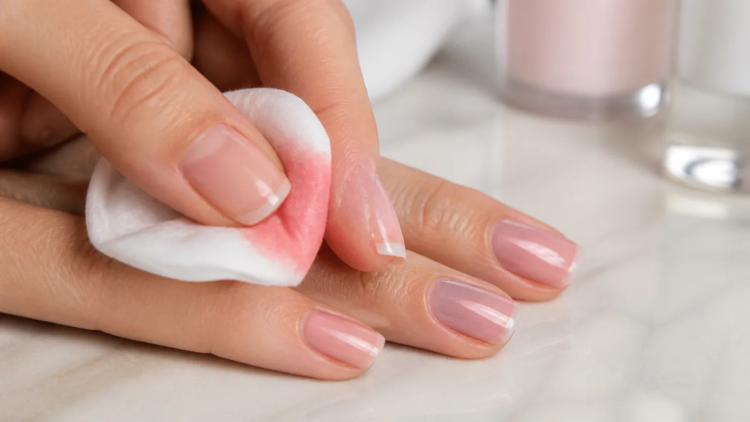 you remove OPI Bubble Bath removal with cotton pad