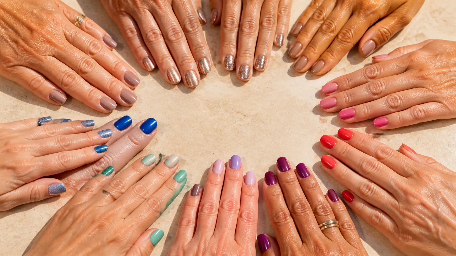 Sally Hansen nail polish colors shades family