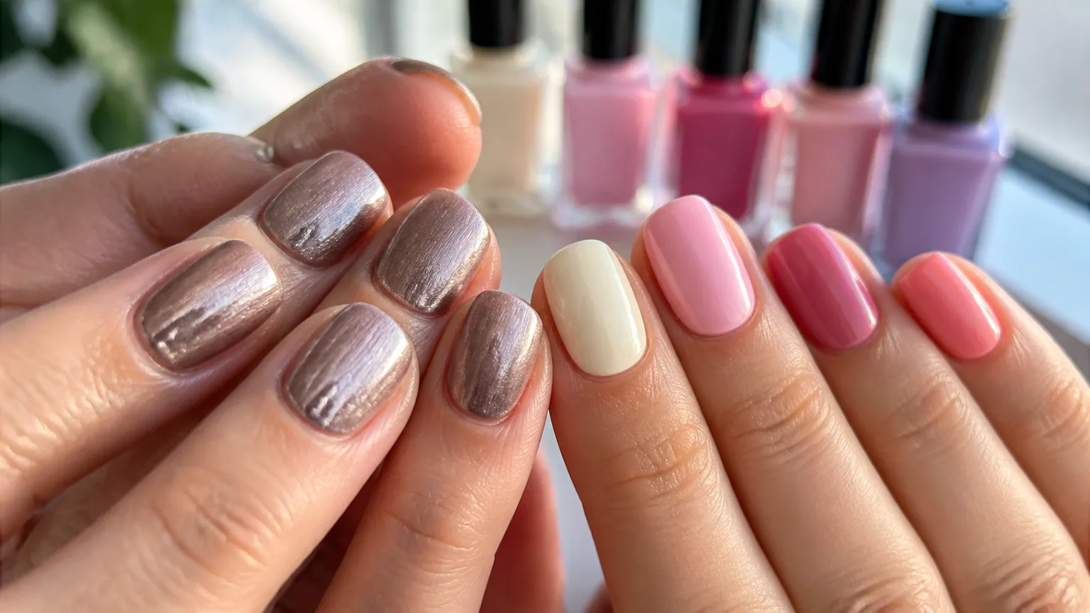 Zoya nail polish in varied shades
