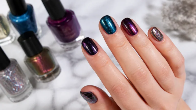 ILNP nail polish with multichrome finishes