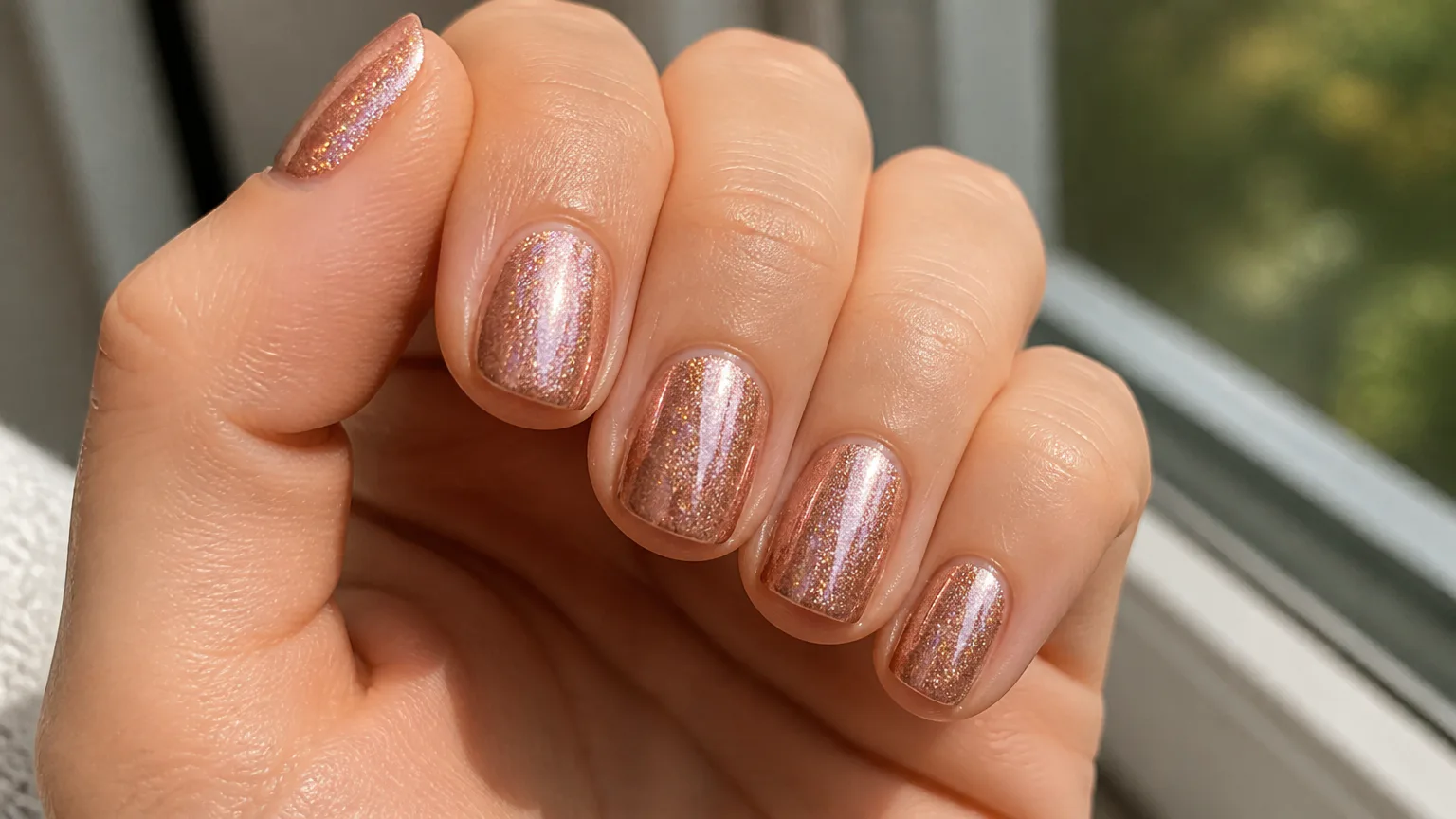 Holographic nail polish bottles