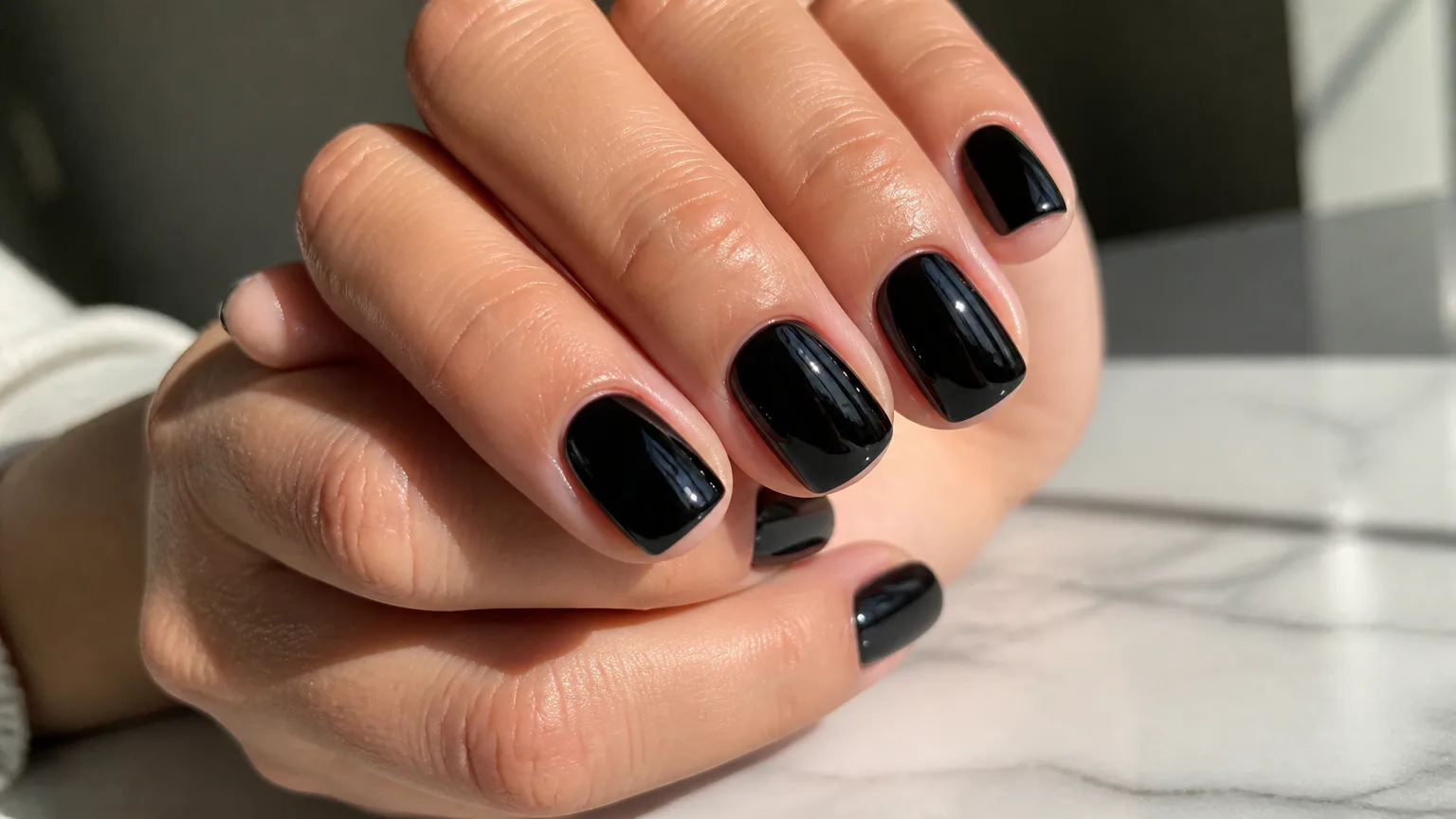 OPI Black Onyx glossy finish