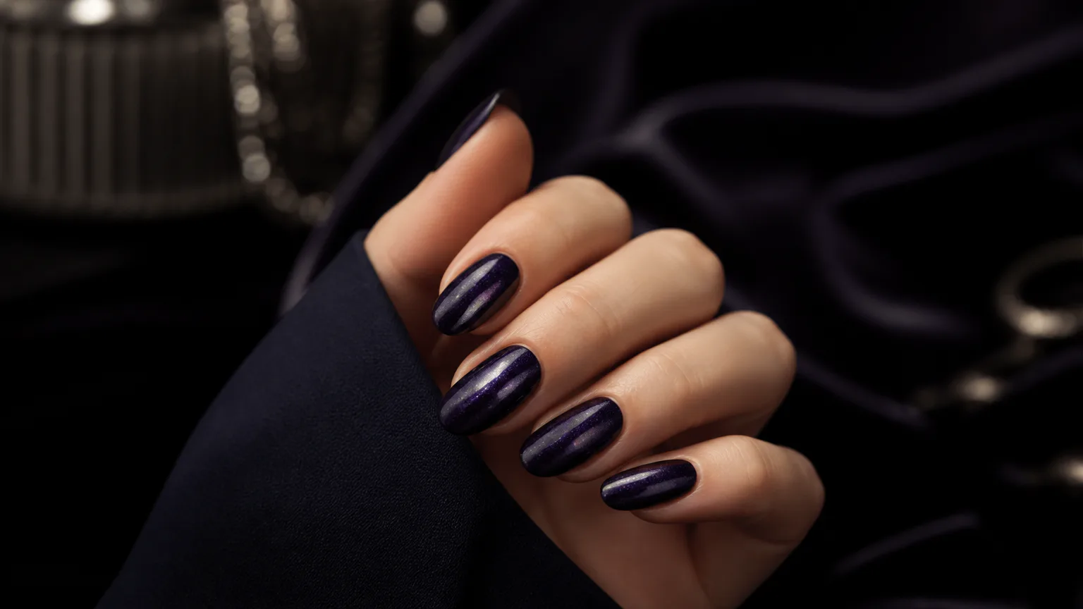 OPI Lincoln Park at Midnight glossy nails