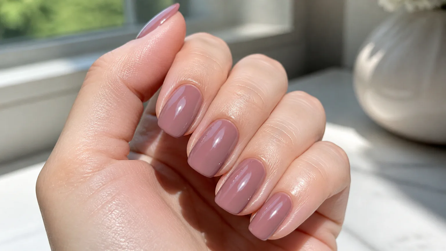 Essie Gel Couture in glossy mauve