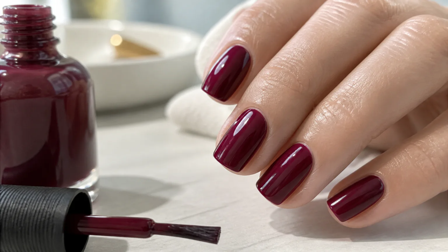 ORLY Nail Lacquer in burgundy