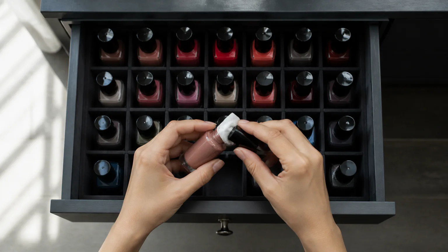 How Long Does Nail Polish Last Nail polish bottles in drawer