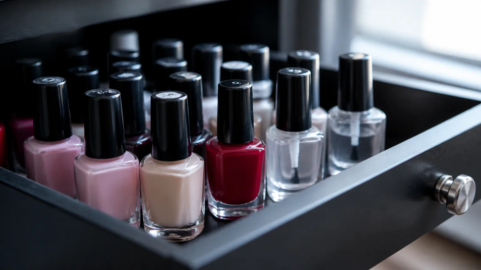 How to Store Nail Polish bottles upright