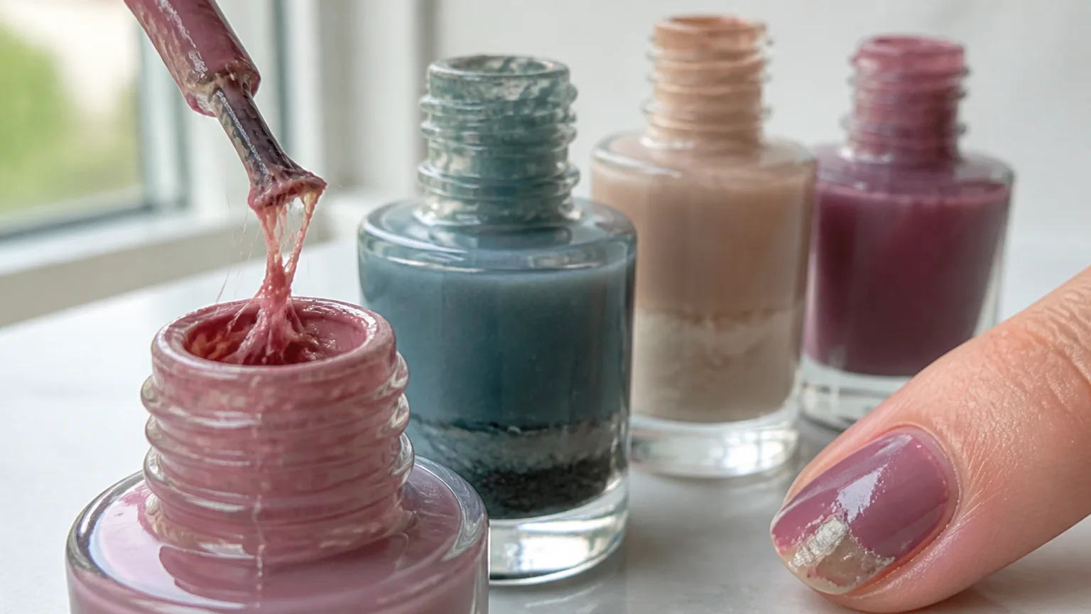 Can Nail Polish Go Bad Nail polish with stringy texture