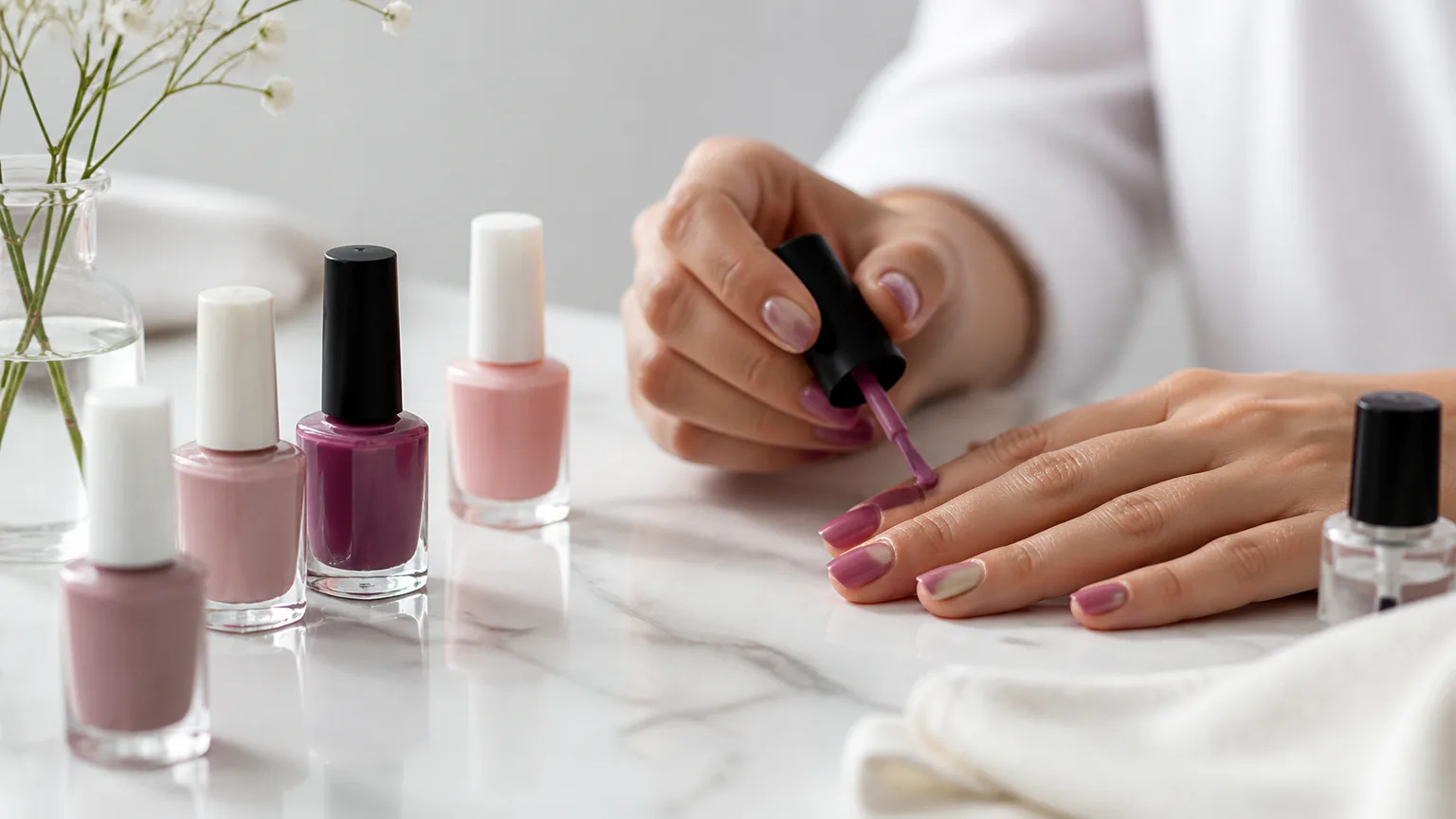 Best Quick Dry Nail Polish Quick-dry nail polish in pink