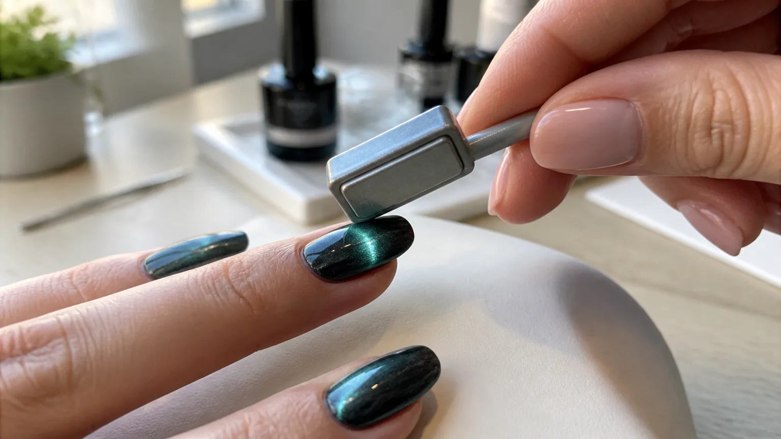 Best Magnetic Nail Polish apply magnetic