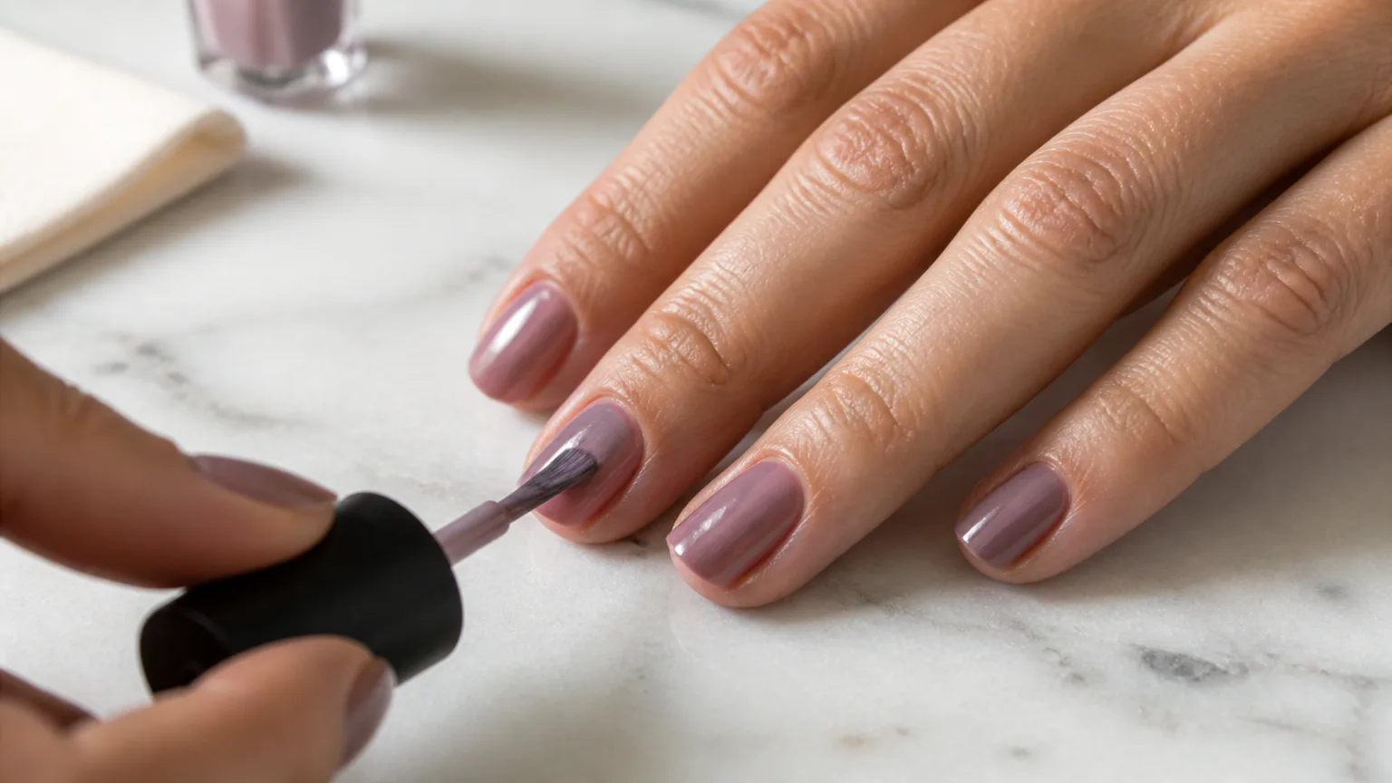 Why Does Nail Polish Bubble Applying mauve nail polish