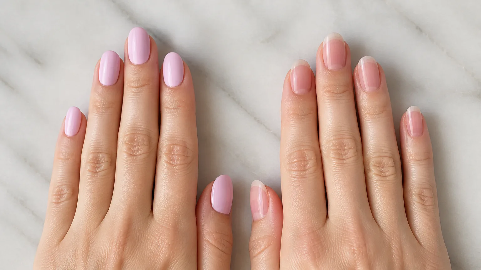 OPI Lisbon Wants Moor Hands with pink and natural manicures