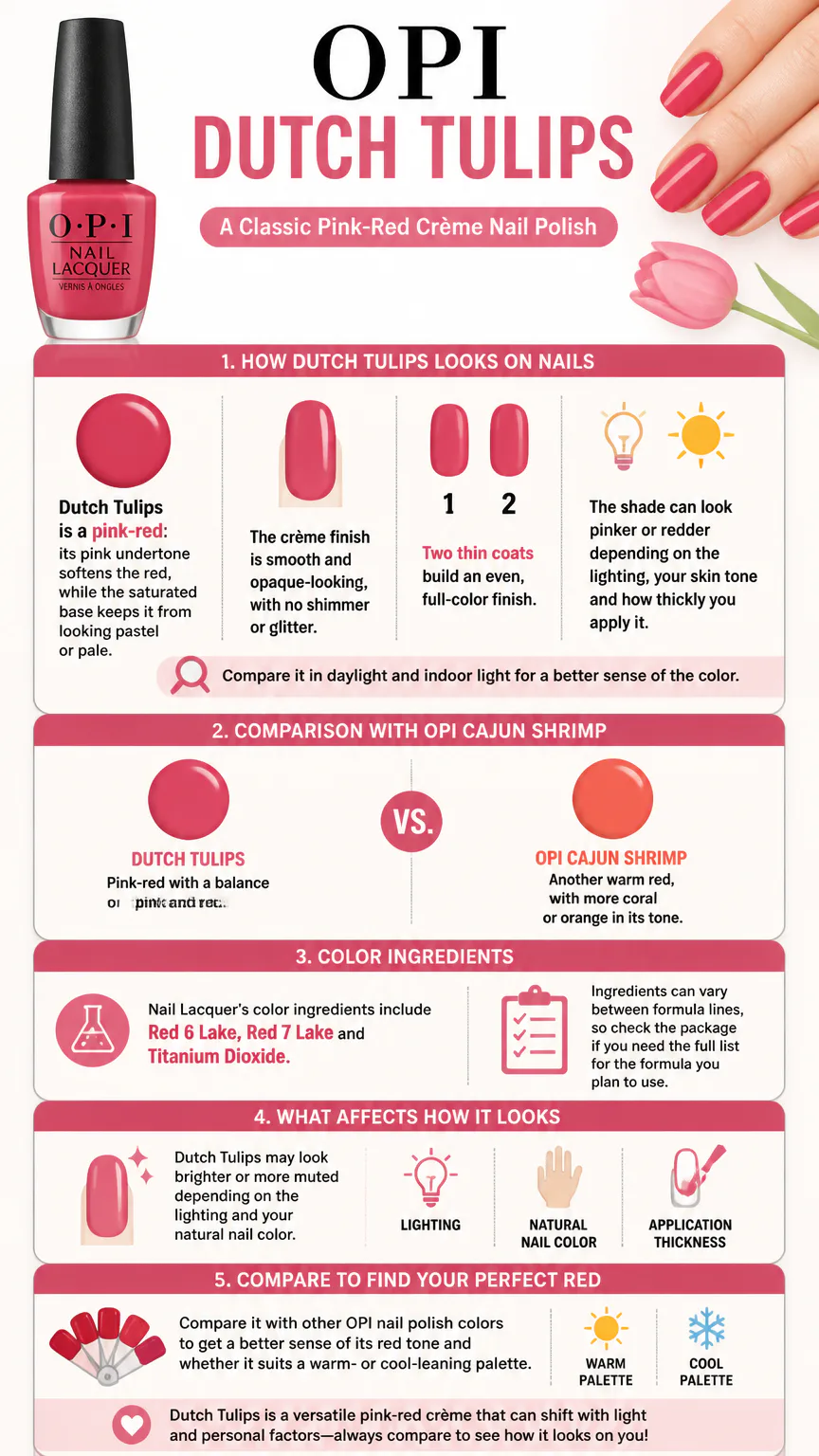 OPI Dutch Tulips nail polish color guide
